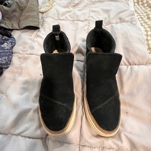 TOMs Suede slip on shoes women
